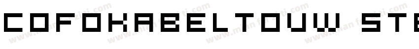 CoFokabeltouw Stencil56字体转换